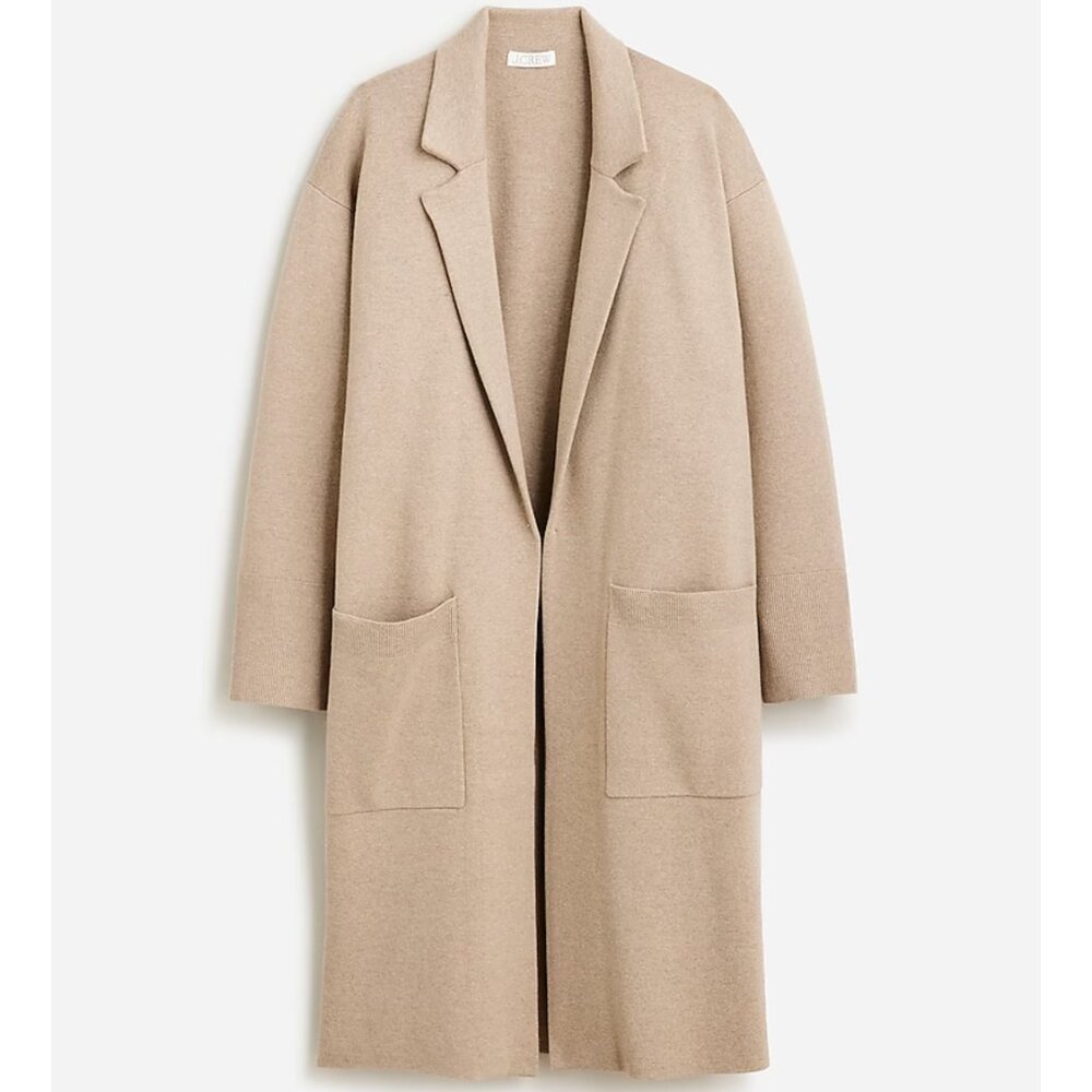 J.Crew Ella Open-Front Sweater Coat